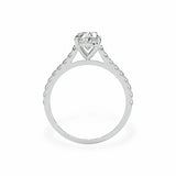 The Classic Cathedral Pavé Oval Engagement Ring Engagement Rings