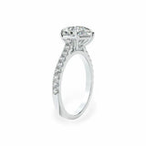 The Classic Cathedral Pavé Pear Engagement Ring Engagement Rings