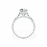 The Classic Cathedral Pavé Pear Engagement Ring Engagement Rings