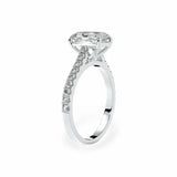 The Classic Cathedral Pavé Radiant Engagement Ring Engagement Rings