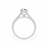 The Classic Cathedral Pavé Radiant Engagement Ring Engagement Rings