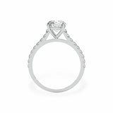 The Classic Cathedral Pavé Round Engagement Ring (4-Claws) Engagement Rings