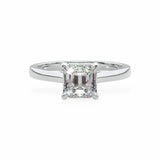 The Classic Cathedral Solitaire Asscher Engagement Ring Engagement Rings