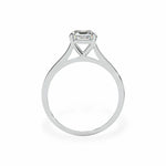 The Classic Cathedral Solitaire Asscher Engagement Ring Engagement Rings