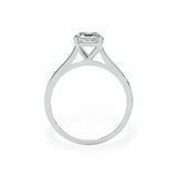 The Classic Cathedral Solitaire Asscher Engagement Ring Engagement Rings