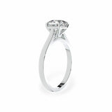 The Classic Cathedral Solitaire Cushion Engagement Ring Engagement Rings