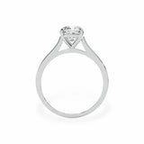 The Classic Cathedral Solitaire Cushion Engagement Ring Engagement Rings