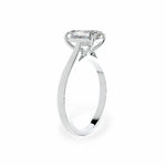 The Classic Cathedral Solitaire Emerald Engagement Ring Engagement Rings