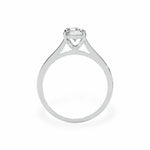The Classic Cathedral Solitaire Emerald Engagement Ring Engagement Rings