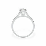 The Classic Cathedral Solitaire Emerald Engagement Ring Engagement Rings