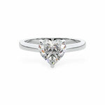 The Classic Cathedral Solitaire Heart Engagement Ring Engagement Rings
