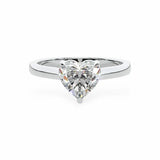 The Classic Cathedral Solitaire Heart Engagement Ring Engagement Rings