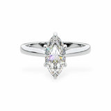 The Classic Cathedral Solitaire Marquise Engagement Ring Engagement Rings