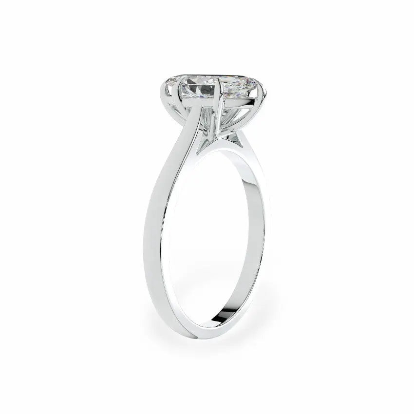 The Classic Cathedral Solitaire Marquise Engagement Ring Engagement Rings