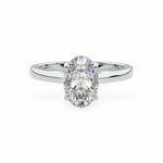 The Classic Cathedral Solitaire Oval Engagement Ring Engagement Rings