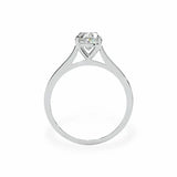 The Classic Cathedral Solitaire Oval Engagement Ring Engagement Rings