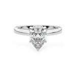 The Classic Cathedral Solitaire Pear Engagement Ring Engagement Rings