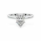 The Classic Cathedral Solitaire Pear Engagement Ring Engagement Rings