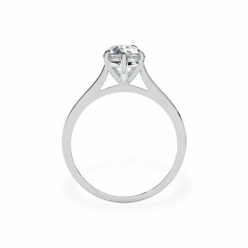 The Classic Cathedral Solitaire Pear Engagement Ring Engagement Rings