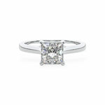 The Classic Cathedral Solitaire Princess Engagement Ring Engagement Rings