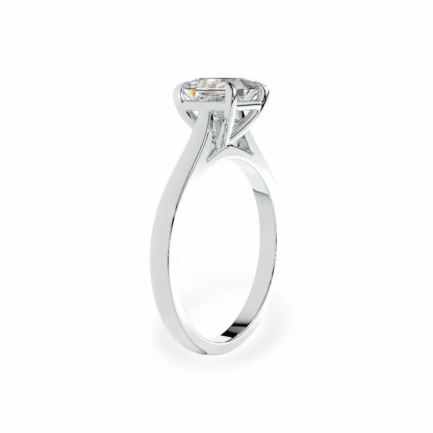 The Classic Cathedral Solitaire Princess Engagement Ring Engagement Rings