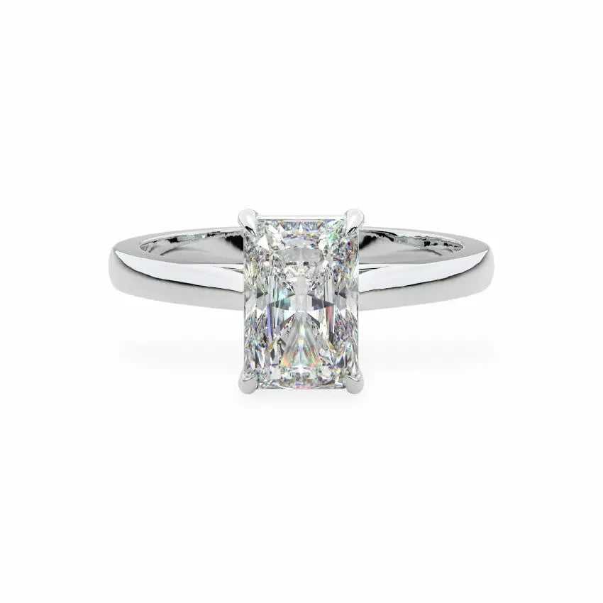 The Classic Cathedral Solitaire Radiant Engagement Ring Engagement Rings