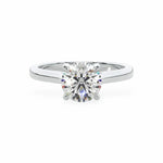 The Classic Cathedral Solitaire Round Engagement Ring (4-Claws) Engagement Rings