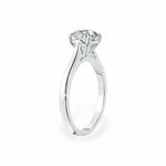 The Classic Cathedral Solitaire Round Engagement Ring (4-Claws) Engagement Rings