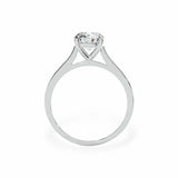 The Classic Cathedral Solitaire Round Engagement Ring (4-Claws) Engagement Rings