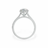 The Classic Cathedral Solitaire Round Engagement Ring (6-Claws) Engagement Rings