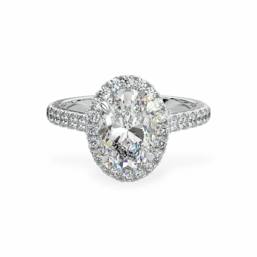 The Classic Oval Halo Engagement Ring Engagement Rings