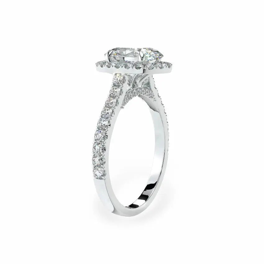 The Classic Oval Halo Engagement Ring Engagement Rings