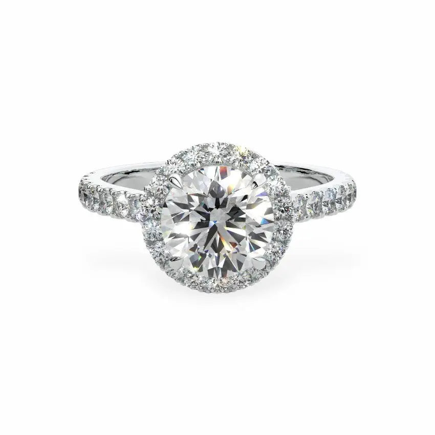 The Classic Round Halo Engagement Ring Engagement Rings