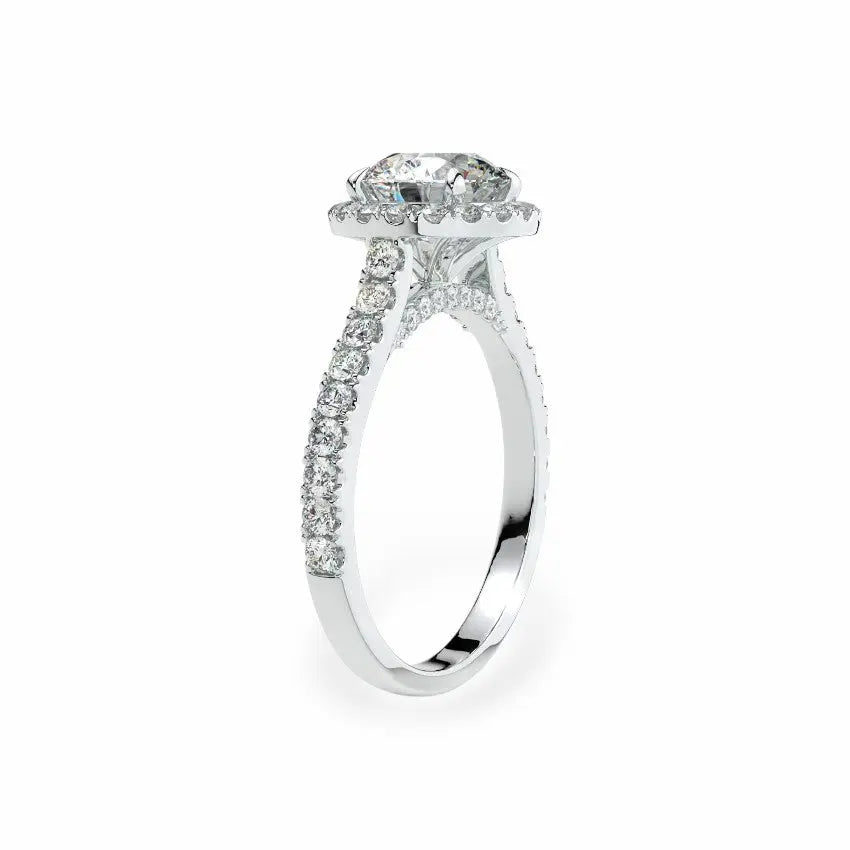 The Classic Round Halo Engagement Ring Engagement Rings