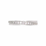 The Diagonal Diamond Stripe Band Women's Wedding Bands