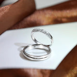 The Diagonal Diamond Stripe Band Women's Wedding Bands