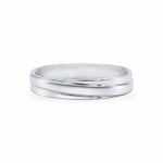 The Diagonal Stripe Band Men's Wedding Bands