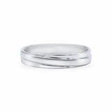 The Diagonal Stripe Band Men's Wedding Bands