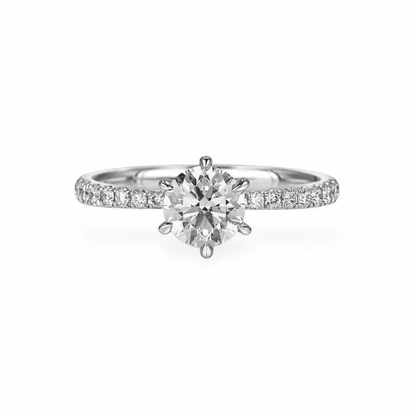 The Emilia Hidden Halo Engagement Ring Engagement Rings