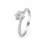 The Emilia Hidden Halo Engagement Ring Engagement Rings