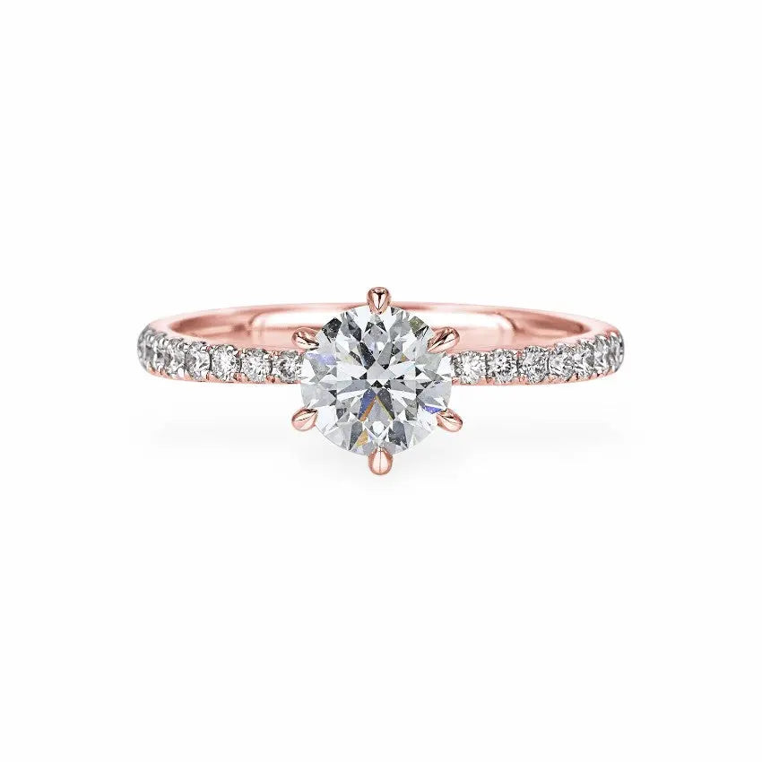 The Emilia Hidden Halo Engagement Ring Engagement Rings