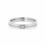 The Etched Bezel Set Diamond Band Women's Wedding Bands