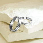 The Etched Bezel Set Diamond Band Women's Wedding Bands