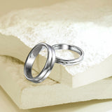 The Etched Bezel Set Diamond Band Women's Wedding Bands