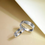 The Milgrain High Polished Diamond Band Men's Wedding Bands
