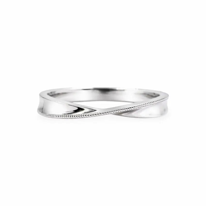 The Möbius Milgrain Band Men's Wedding Bands