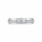 The Satin-Finished Center Band Men's Wedding Bands