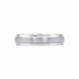 The Satin-Finished Center Band Men's Wedding Bands
