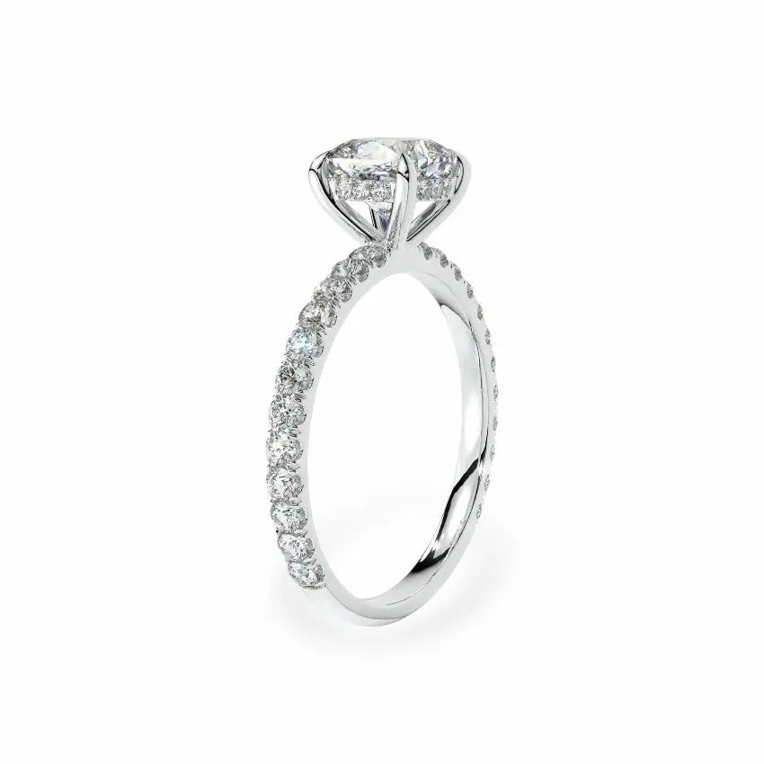 The Signature Hidden Halo Engagement Ring Engagement Rings