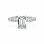 The Signature Hidden Halo Engagement Ring Engagement Rings